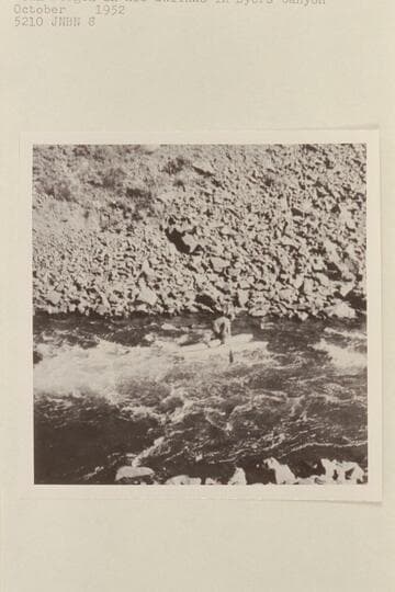 John Bergen in his Skiyaks in Byers Canyon