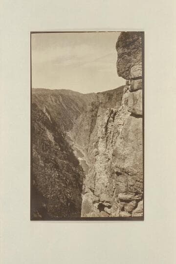 Black Canyon of the Gunnison from the rim.  USGS