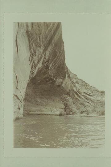 Up to sandstone overhang, Dolores River