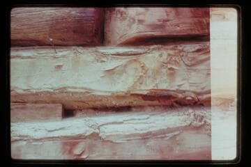 Names on cabin; Fort Bottom