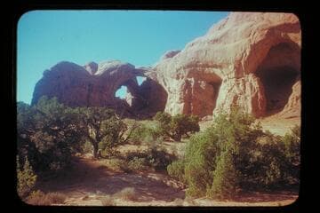 Double Arch.  Arches National Monument