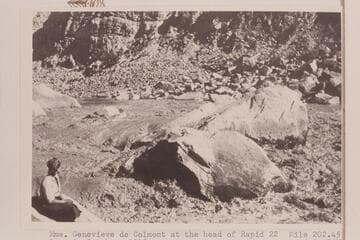 Mme. Genevieve de Colmont at the head of Rapid 22, Mile 202.45. Late in October, 1938