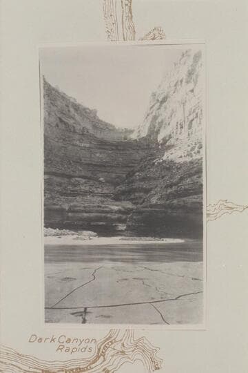 N 75 degrees W up "damsite" canyon which is the mouth of Cove Canyon. Mile 186.2