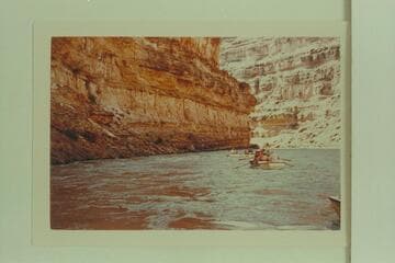 "The 'Real' Government 'Rapid'"--Mile 82 3/4, San Juan River. The punts of the Mexican Hat Expedition