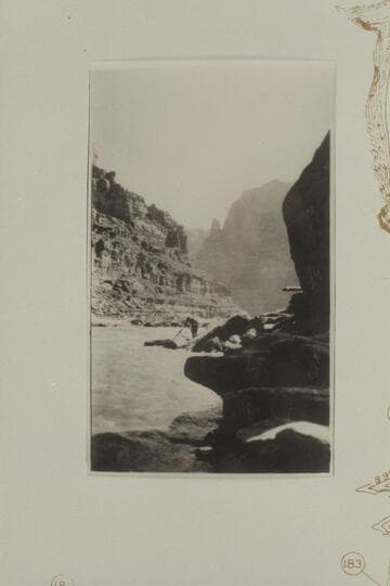 Upstream from just below Rapid No. 47.  Chenoweth at work