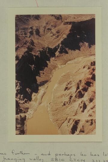 Down river from Mile 212.  The rapid near the bottom of the print is #3.  Rapid #4 is upper right