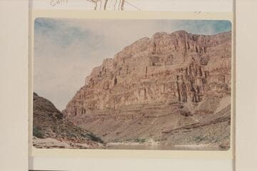 Upriver at mouth of Fall Canyon. Includes terrain appearing in Wilbur photos #9 and #15 of 1904