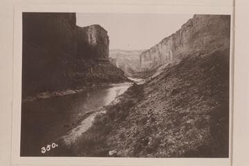 Upriver in Marble Canyon from Mile 50