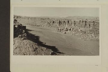 View into Red Lake Canyon looking west from the divide between Cyclone Canyon and Butler Canyon. The mesas in the distance are on the west side of Cataract Canyon in what is known as Ernies Country