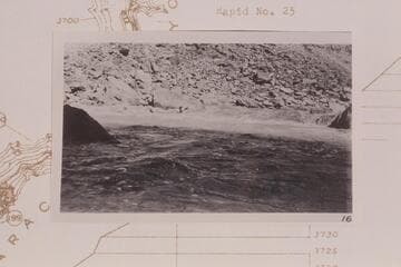 Ellsworth Kolb near head of Rapid 22 [on photo:  "16"]