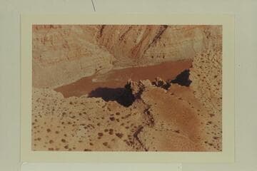 Approximately Mile 205 in Cataract Canyon. The higher water has almost covered the fan