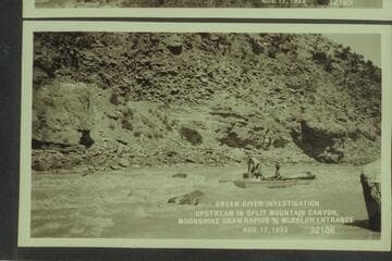 Green River Investigation; upstream in Split Mountain Canyon, Moonshine Draw Rapids 3/4 mile below entrance