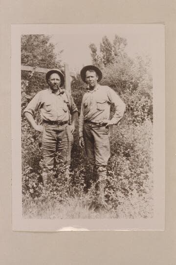 Harald W. C. Prommel and Lu Chaffin; Nequoia Arch Survey. At Green River, Utah