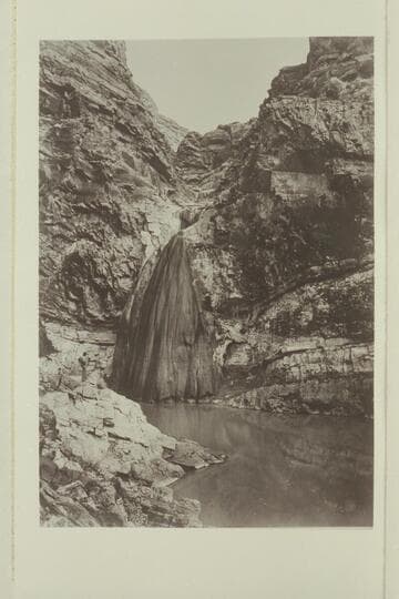 Travertine Falls at the head of Boulder Lake.  Kintner states the falls are above Emory [sic] Falls