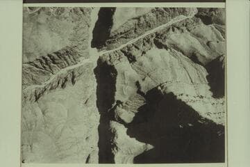 Stereoscopic air views of Separation Rapids photographed prior to the 1937 Carnegie-Caltech party's trip