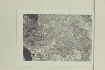 Galloway.  Dubendorff.  Names cut at Ashley Falls by Charles Sharp 1909, Sep. 18