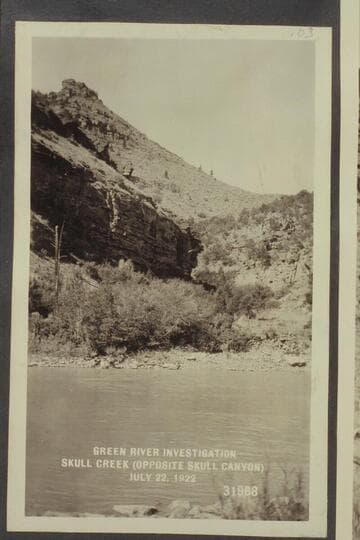 Green River Investigation:  Skull Creek (Opposite Skull Canyon)