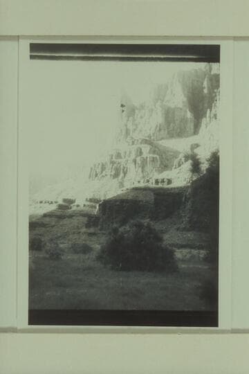 Camp area in the lower Grand Canyon on Lake Mead. Probably Tincanabits Canyon