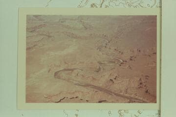 Horsethief Canyon at lower left; Horsethief Point at lower right.  Mineral Canyon at middle right.  Hell Roarin Canyon at upper right.  Bowknot Bend at upper left