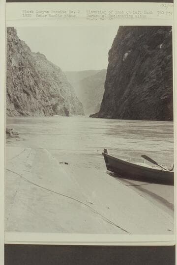 Black Canyon Damsite No. 2.  Elevation of Knob on left bank, 760 ft