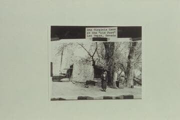 Ina Virginia Gass at the "Old Fort", Las Vegas, Nevada