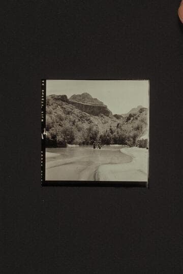 Mouth of Diamond Creek.  The river backs the creek into a small lagoon.  Bill Belknap; Don Harris