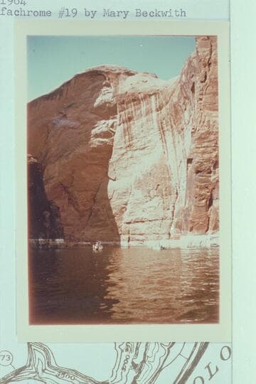 The Harris-Brennan boats at the entrance to Anasazi Canyon