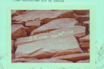 Ben Hite inscription on the ruin at White Canyon