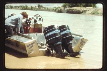 Ron Smith's power boat