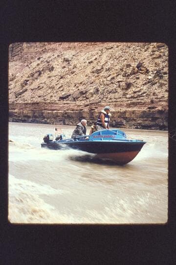 Rod, Joe, Hugh; Rattlesnake in Glen Canyon