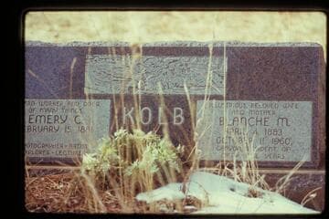 Headstone of Emery and Blanch Kolb, Grand Canyon Cemetery