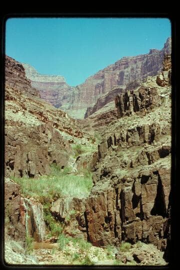 Canyon of Stone Creek showing the lowest fall