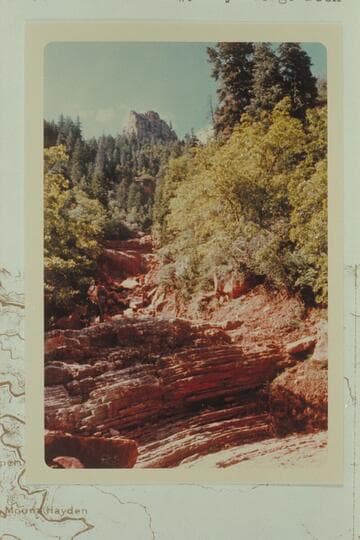 Up ravine northwest of Kibbe Butte