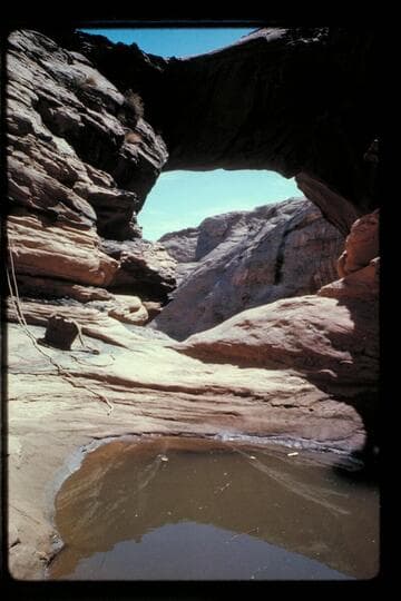 Up to bridge near Baker's Ranch