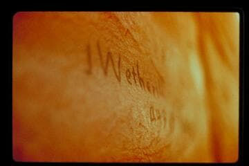 John Wetherill's name; Rainbow Bridge