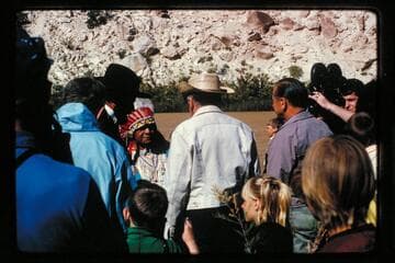 Powell (Litton) at foot of Split Mountain