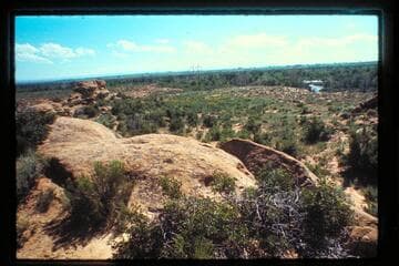 House Rock with river to the west