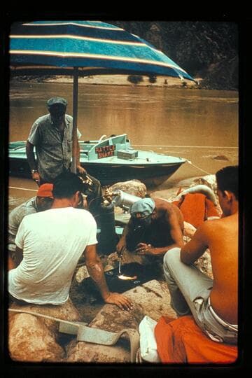 Welding skillet; Bright Angel Creek