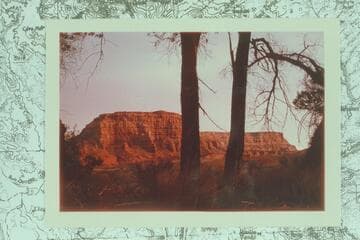 Southern end of Hall Mesa