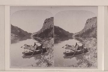 "Views on the Colorado River," Glen Canon Series, Scene on the River, No. 134 [photo from a stereo]