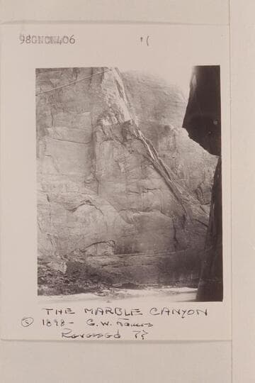 The Marble Canyon. Reversed?