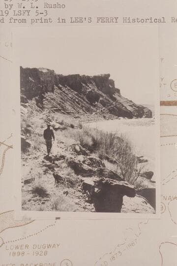Dugway along the talus at left bank of Paria Riffle