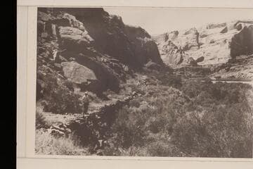 Road construction in Glen Canyon. Photo by Nevills party