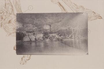 Lovett Pipe Dredge operating out in river sands