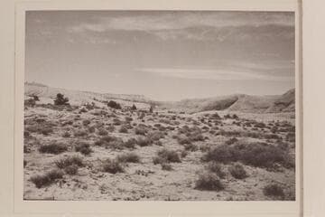 Open country north of Lehi Canyon. Fifty Mile Mountain in distance