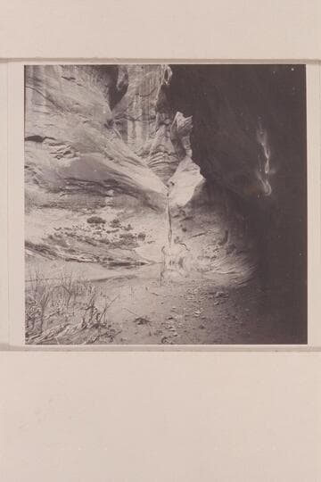 Drop-off and pool in main stem of Anasazi Canyon just above the joint used for entry