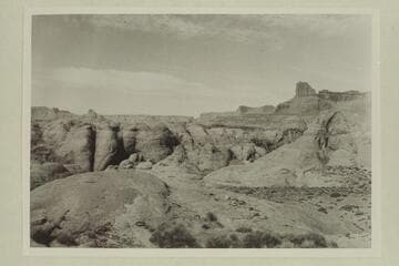 Across 73 and Glen Canyon from first landing of the helicopter