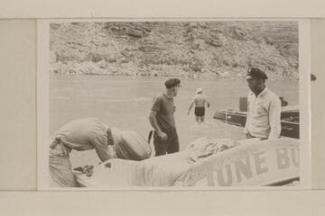 Mooring at fault- right bank, Mile 115.  MacDonald, Sanderson, Edi Jaun and Jordan