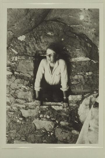 Sarah Fraser in granary near the Stone-Stanton dredge, Mile 121.4