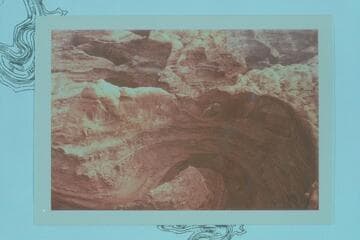 Skyline Natural Arch or Stevens Arch. Mouth of Stevens Creek